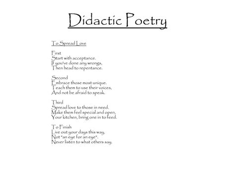 Didactic Poetry Definition: Illuminating the Path of Knowledge Through Verse