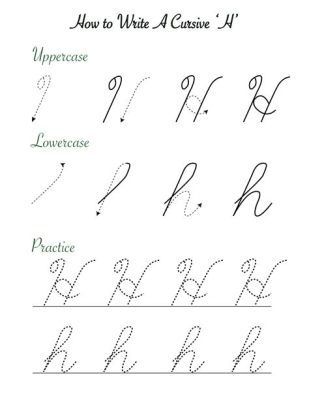 How to Draw Cursive H: A Delve into the Art of Fluid Writing